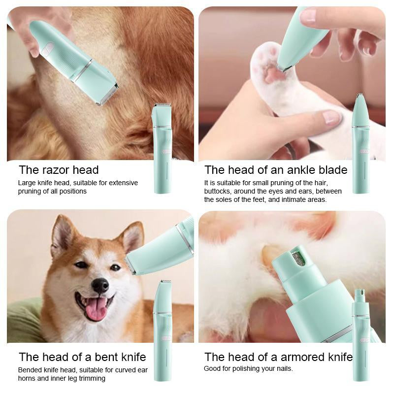 Budpet 4-In-1 Multifunctional Pet Care Kit - Professional Hair Trimming and Nail Care, All-Round Protection of Pet Health and Cleanliness