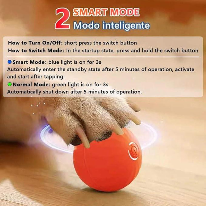 Interactive Dog Toy Dog Ball, Durable Motion Activated Automatic Rolling Ball Toys Bouncing Ball For/Small/Medium Dogs,Usb Rechargeable, Blue