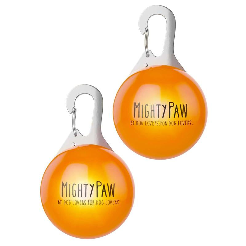 Mighty Paw LED Dog Safety Lights: Illuminate Your Nighttime Walks (2Pk)