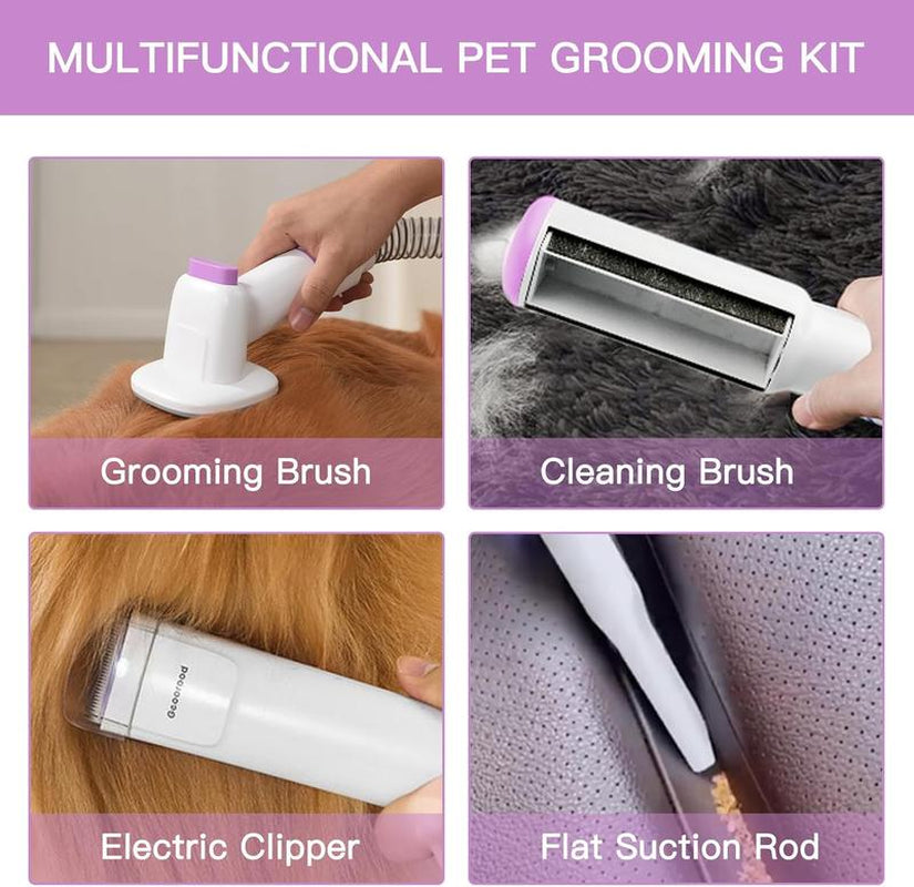 【Geoorood】4-In-1 Dog Grooming Vacuum | 2.5L Large Pet Hair Vacuum & Brush | Shedding Grooming Kit for Dogs & Cats ! #2