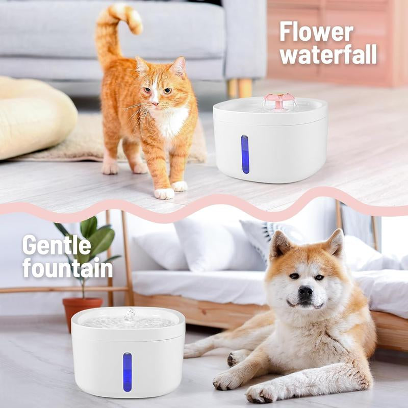 86 Oz/2.6 L Cat Fountain, Automatic Pet Fountain, High Capacity, Easy to Clean Design Dog Water Fountain, Pet Supplies