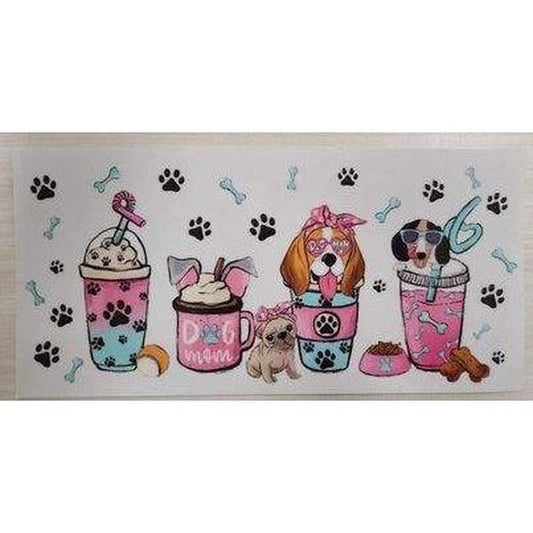 UV DTF Cup Wrap Dog Mom Drink Cups 86A