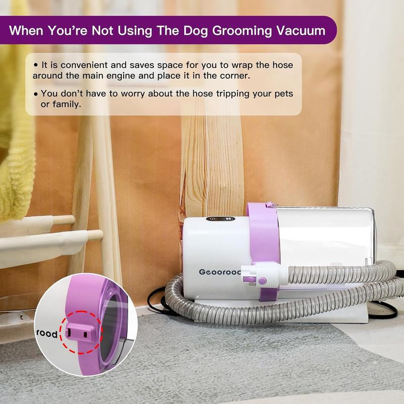 【Geoorood】4-In-1 Dog Grooming Vacuum | 2.5L Large Pet Hair Vacuum & Brush | Shedding Grooming Kit for Dogs & Cats ! #2