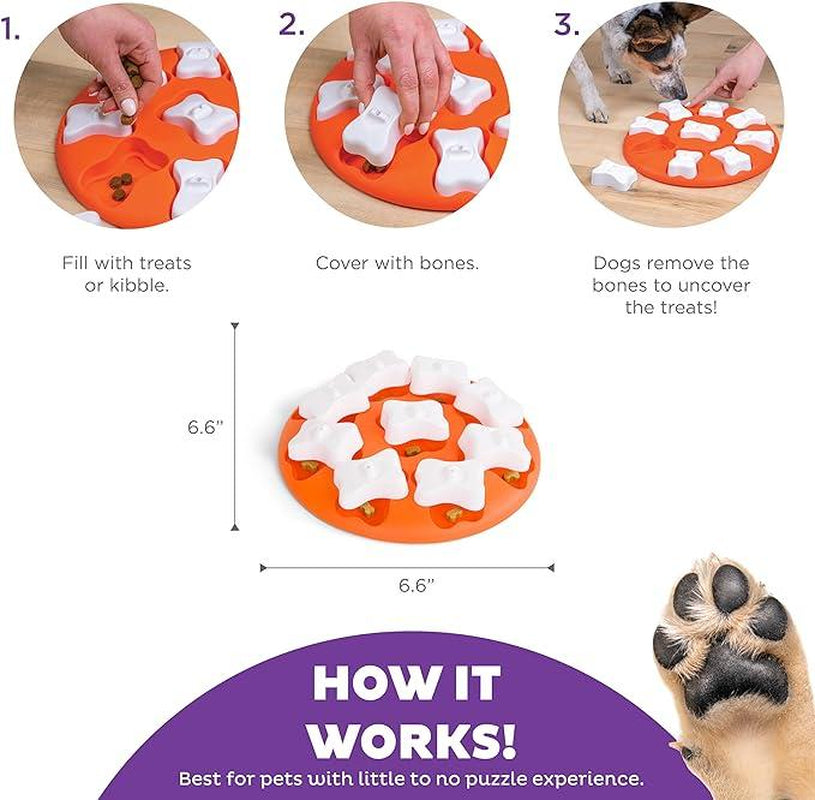 Nina Ottosson Dog Smart Orange Interactive Treat Puzzle Dog Toy