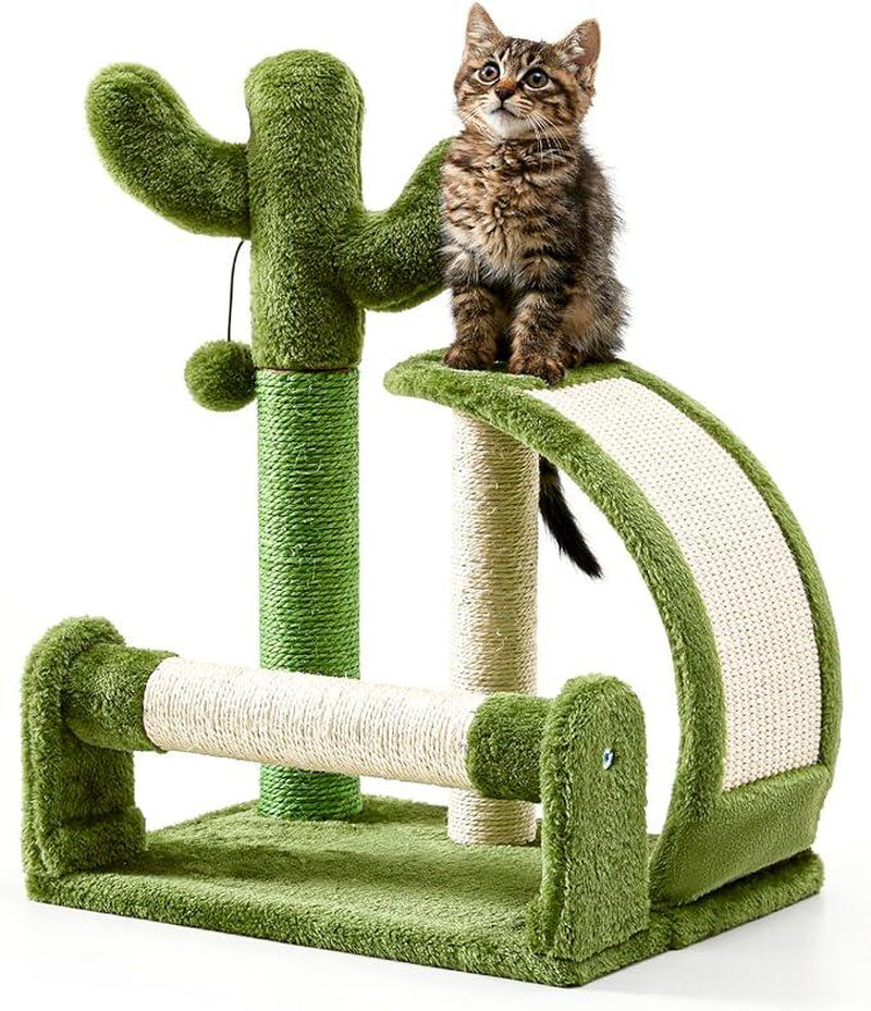 Springtok Made4Pets Cat Scratching Post, Scratcher Tree for Indoor Cats, Scratch Pad with Natural Sisal Ropes, Scratcher with Carpet Cover Catscratchers